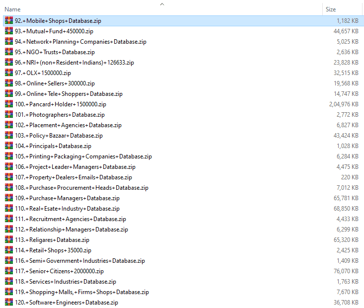 Premium Email Database (23GB) Premium Versions
