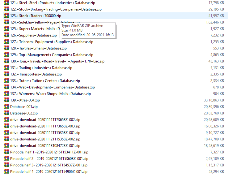 Premium Email Database (23GB) Premium Versions