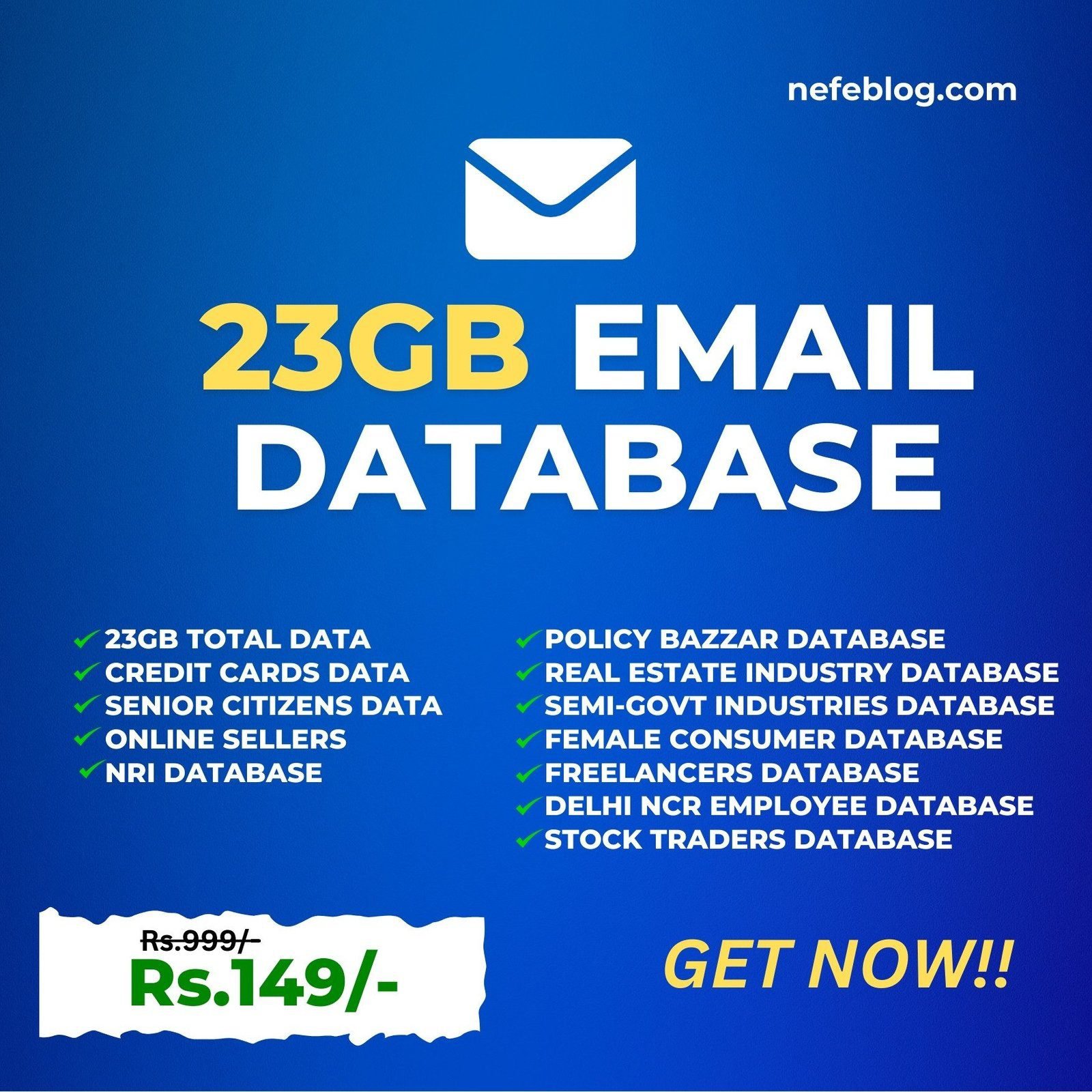 Premium Email Database (23GB) Premium Versions