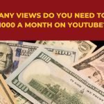 How many views do you need to make $1000 a month on YouTube? How to