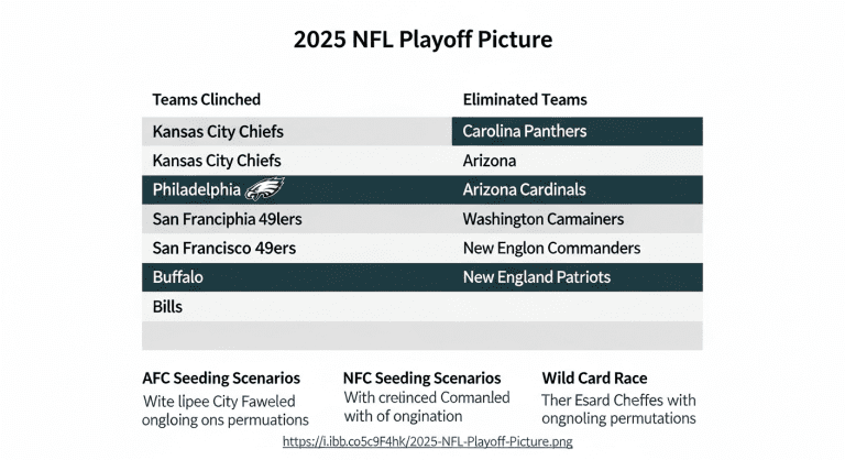 2025 NFL Playoff Picture Week 17: Which Teams Clinched, Who’s Eliminated & Final Seeding Scenarios News