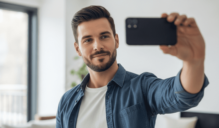 How to Take the Perfect Men’s Selfie: Ultimate Tips for Lighting, Angles & Backgrounds