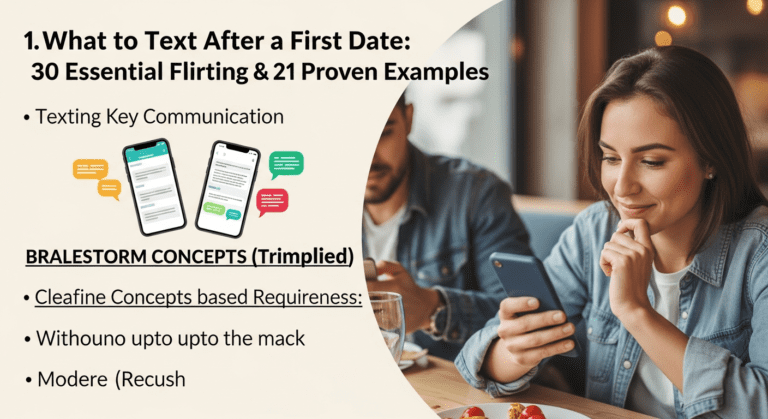 What to Text After a First Date: 30 Essential Rules, Flirting Tips & 21 Proven Examples Dating Tips