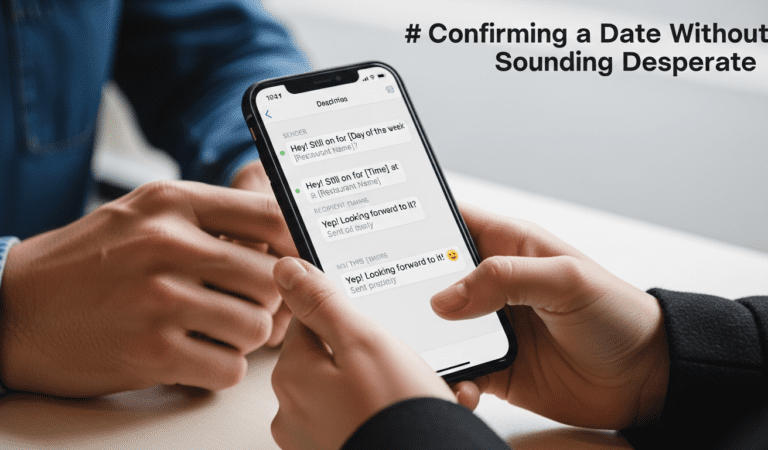How to Confirm a Date Without Sounding Desperate: 12 Texts & Timing Tips for Confidence