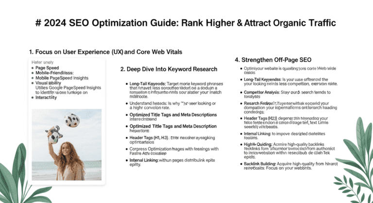 2024 SEO Optimization Guide: Rank Higher & Attract Organic Traffic Ai